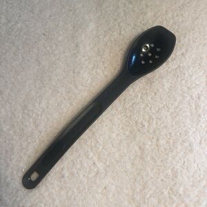 Rubbermaid Black Nylon Slotted Serving Cooking Spoon Vintage